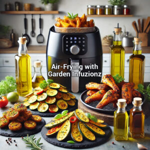 Garden Infuzions blog image for Air Frying with Infused Olive Oil – Garden Infuzions