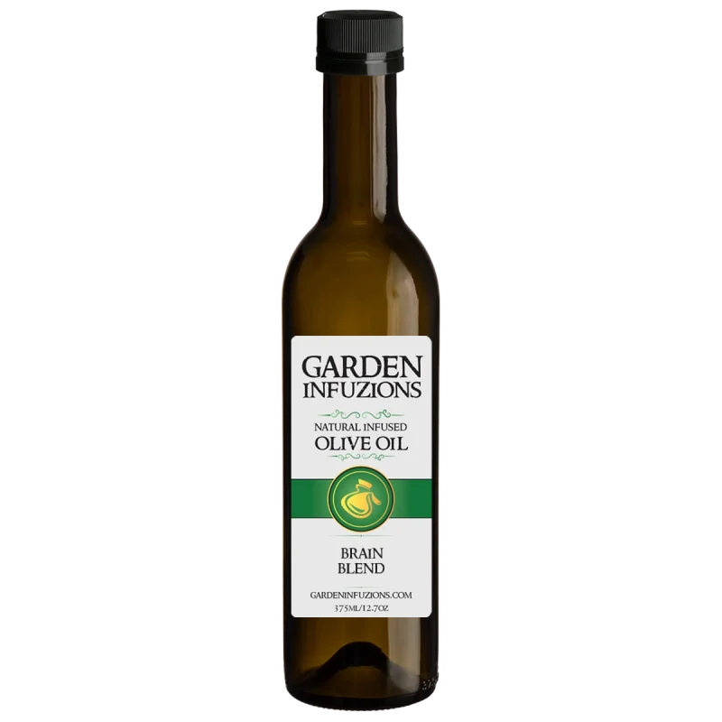 375ml Brain Blend Infused Olive Oil Blend – Cognitive-enhancing olive oil with sage and turmeric