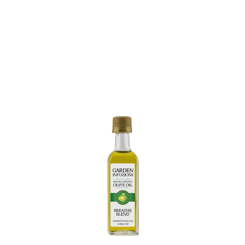 60ml Breathe Infused Olive Oil Blend – eucalyptus and mint oil