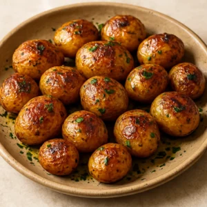 Golden crispy roasted potatoes finished with ranch herb seasoning