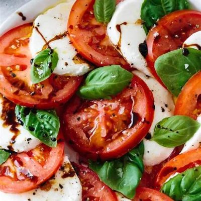 Caprese Salad with a Zesty Bruschetta Olive Oil Drizzle 2