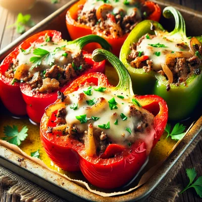 Philly Cheeseteak Stuffed Peppers 2