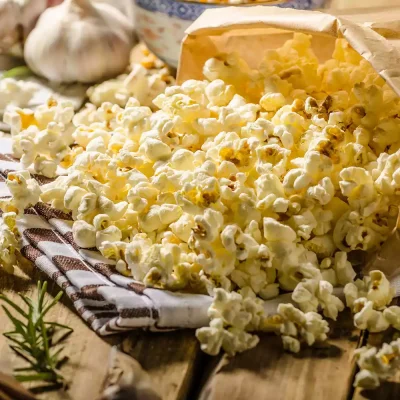 garden infuzions recipes dill pickle popcorn with Pickle Blend Olive Oil