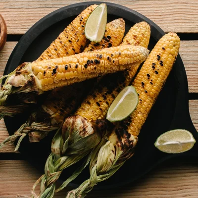 garden infuzions recipes grilled corn on the cob with chimichurri blend olive oil